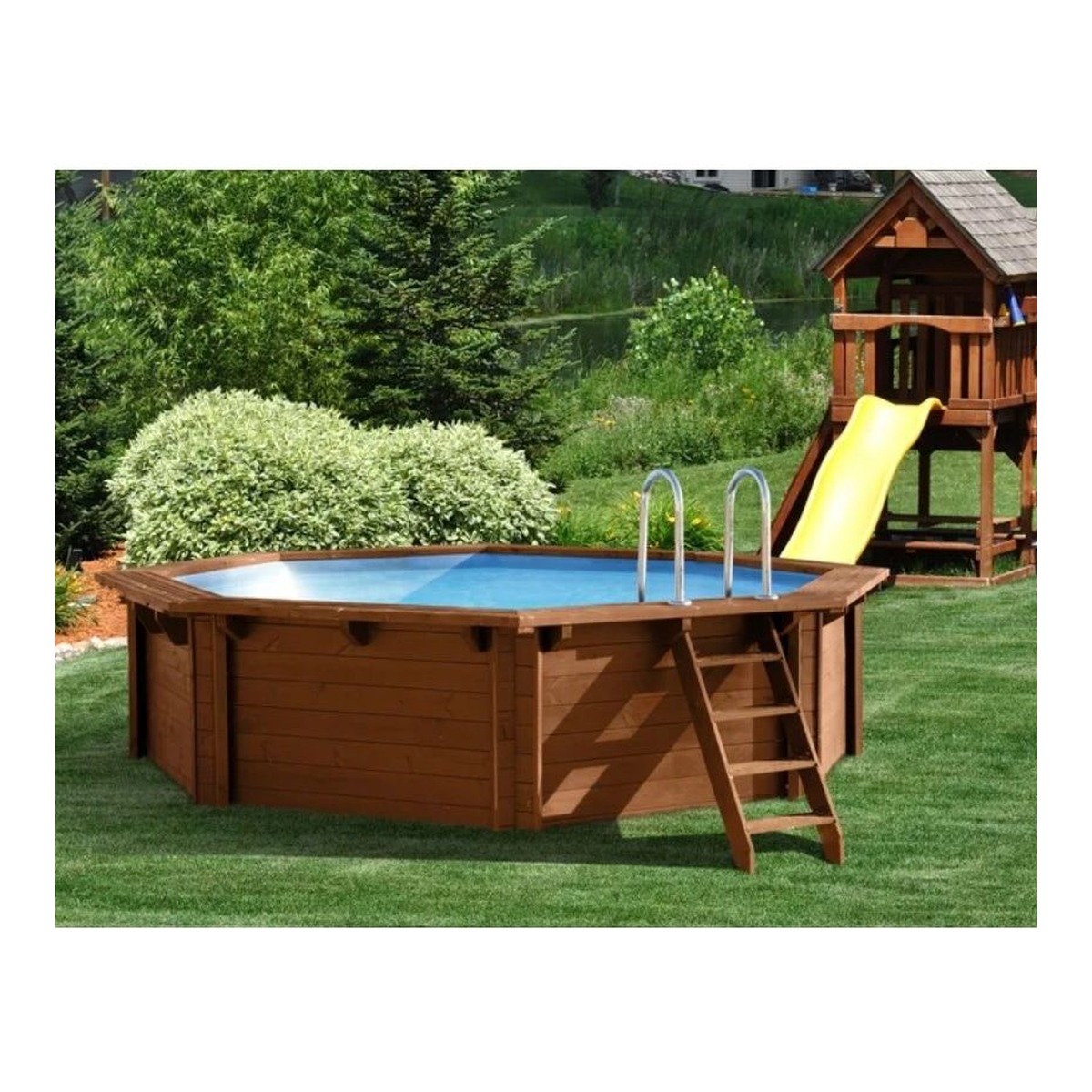 INTERLINE Holzpool BALI rund Ø 4.40 HT: 136 – Bild 3